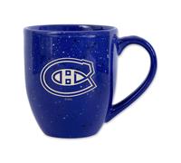 Taza de caf de cer mica moteada grabada a l ser de 16 oz de los Montreal Canadiens Royal de la NHL Hockey de Rico Industries