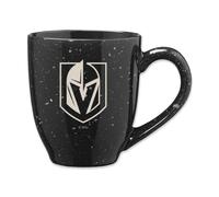 Taza de caf de cer mica moteada grabada a l ser de color del equipo de 16 oz de Rico Industries NHL Hockey Vegas Golden Knights
