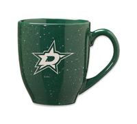 Taza de caf de cer mica moteada grabada con l ser de los Dallas Stars de la NHL Hockey, color verde, 16 oz, de Rico Industries