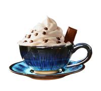 Taza de café - 150 ml hecha a mano, taza de café de porcelana | Novedosa taza de cerámica Jumbo Sweary, vasos aptos para microondas y lavavajillas para amantes, padres,