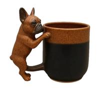Taza de café 3D con forma de perro, taza de bebidas de escritorio, resistente al calor, taza de té, taza de té para casa, oficina, sala de estar, cafetería, comedor, dormitorio, café o té