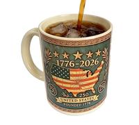 Taza de café 400 ml Retención de calor 2D plana