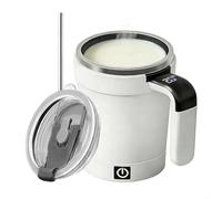 Taza de café agitadora automática, recipiente de 380 ml para chocolate caliente con indicador de temperatura, tazas de té automezclables | para oficina, hogar, estudiantes, aficionados a la tecnología