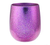 Taza de café aislada de doble pared de titanio de 255 ml, ligera, resistente a la corrosión, para acampar y picnics (morado)