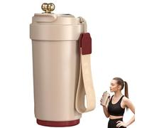 Taza de café aislada | Tazas de café de acero inoxidable portátil aisladas | Botella de agua de aislamiento seguro a prueba de derrames para entrenamiento, escuela