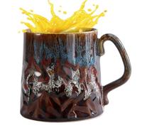 Taza de café al horno,tazas de cerámica al horno - Taza de café grande de cerámica | Taza de café elegante para lavavajillas y microondas, para Double Shot, Latte, Cappuccino, Lungo