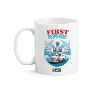 Taza De Café Ambulancia Con Alas De Ángel Tazas Para Cafe 330Ml | Taza de té Cerámica Colores Vivos Taza de Capuchino para Familiares Picnic Home