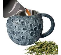 Taza de café astronauta - taza de cerámica dinámica con temática espacial Tassu | Decoración estética de cocina para té, leche, té, vino, cerveza, trabajo T