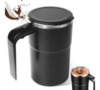 Taza de café automática con agitación automática, taza de café con asa, taza térmica con indicador de temperatura, taza magnética de acero inoxidable 304, vaso mezclador para café proteína en polvo