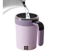 Taza de café automezcladora - Taza eléctrica de 8,6 cm con pantalla de temperatura | Taza de café mezcladora automática compacta y recargable, ideal para leche, chocolate caliente,