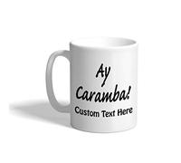 Taza De Café ¡Ay Caramba! Idiomas Extranjeros Español Taza De Té Uso | Empresarial 2 unidades-330ml Reutilizable Tazas De Té Resistente Mug San Valentín Entrenador Futbol