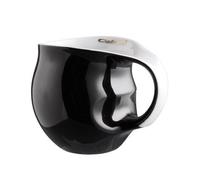 Taza De Café Black & White Ab Ovo De Porcelana Luigi Colani Negra 0,28 L