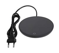 Taza de café Calentador de bebidas Placa de calentamiento Calentador de café de escritorio Té impermeable Toque para café Té Leche(Negro de la UE)