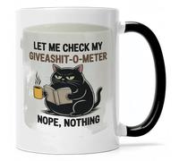 Taza De Café Chat Drôle Je M'En Fous Minimalista Taza Te Vintage Mug Coffee Para Recuerdos Oficina Amiga