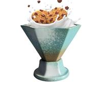 Taza de café Coarse Pottery, taza de café de cerámica hecha a mano, taza de té de cono triangular, taza de café retro, taza de cerámica de 170 ml, taza de café de cerámica única, taza de té en forma