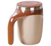 Taza de café con agitación automática, 380 ml/13 oz, taza con agitación automática magnética con tapa y asa, portátil recargable para el hogar, oficina, camping, viajes, de café, térmica, S