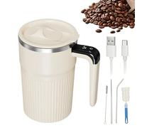 Taza De Café Con Agitación Automática - 400ml Vaso de Mezcla Automática Recargable | Taza de Café con Agitación Eléctrica | Para Viajes Vacaciones Oficina Escuela Apartamento Bebidas de Chocolate