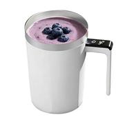 Taza de café con agitación automática, taza de mezcla automática para bebidas calientes, sin BPA con rotor de acero inoxidable, vaso de botón táctil para oficina, hogar, viajes, bebidas matutinas de