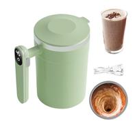 Taza De Café Con Automezclado - Mezclador Magnético Automático De Bebidas De 14 Onzas,Taza Eléctrica Mezcladora Chocolate Caliente Con Pantalla LCD De Temperatura | Para Oficina Viaje Hogar Latte Caca