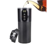 - Taza de café con calefacción, 12 V/24 V | Vaso eléctrico, 3 vasos de viaje para, calentador de agua, botella, hervidor de agua, taza de café con LCD Dis