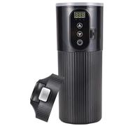 Taza de café con calefacción para coche, taza de viaje de 12 V y 24 V, pantalla LCD, calentador de agua de acero inoxidable, calefacción eficiente de 500 ml, tazas térmicas a prueba de derrames, para