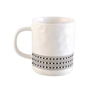 Taza de café con diamantes de imitación, taza de leche para desayuno, 300 ml, taza de café, taza de cerámica para té, leche y bebidas, regalo para parejas y amigos