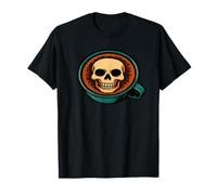Taza de café con Espuma de Calavera Dark Morning Energy Camiseta