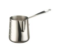 Taza de café con espuma para leche, taza de leche de café con mango largo, taza de café de acero inoxidable para el hogar, restaurante, oficina, cafetera de café con mango largo