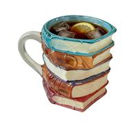 Taza de café con forma de libro que mantiene la bebida caliente durante sesiones de lectura. Taza novedosa para té que combina función con un estilo literario o lectores, mujeres, hombres, escritores