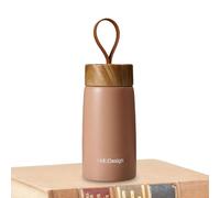 Taza de café con grano de madera - Vaso de café de metal, taza de café térmica | Vaso aislado de acero inoxidable, taza de viaje portátil Bebidas calientes y frías Des