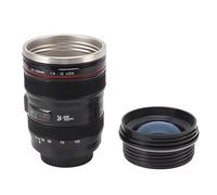 Taza de café con lente de cámara, réplica de de fotógrafo aislado de acero inoxidable de 400 ml, EF 24, 105 mm f4.0L, diseño de lente USM, taza novedosa única para uso en