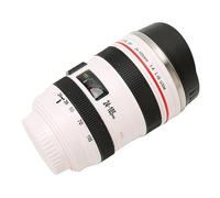 Taza de café con Lente de Cámara, Taza de Lente de Acero Inoxidable con Tapa, Taza de café para Fotógrafo de Viaje para Hombres y Mujeres (WHITE)