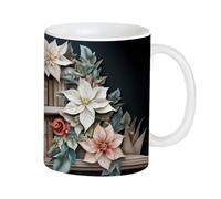 Taza de café con libro: estilo literario, artístico, impreso y decorativo | Taza de té de cerámica para lectores, autores, estudiantes, escritorio de oficina en casa, biblioteca, área de estudio, tiem