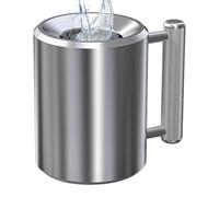 Taza de café con mancuernas, tazas ergonómicas de metal pesado con agarre antideslizante, divertida botella de entrenamiento para café, agua, cerveza, entusiastas del fitness y deportes al aire libre