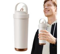 Taza De Café Con Paja | Vaso Isotérmico de 750 ml - Botella impermeable con revestimiento de cerámica para deporte, senderismo, gimnasio, camping, escuela, uso diario
