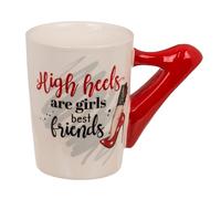 Taza de café con tacones altos con diseño de tacones altos con asa