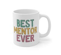Taza de café con texto en inglés "Best Mentor Ever", taza de café divertida de 325 ml, taza de cerámica novedosa, I17