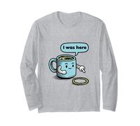 Taza de café con Texto en inglés I Was Here Manga Larga