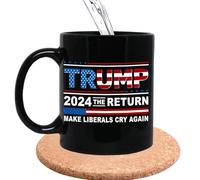 Taza de café con texto en inglés «Is My President», taza de té de cerámica conservadora, regalo novedoso para Navidad, Día del Padre, Día de la Madre, cumpleaños