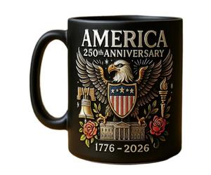Taza de café Conmemorativa del 250 Aniversario del ejército Estadounidense - Marine Corps 25 Aniversario Taza de café Conmemorativa, Logotipo de la Bandera de águila, Taza de cerámica Impresa