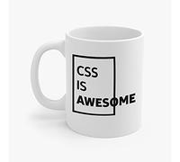 Taza De Café Css Is Awesome Programmer Web Front End Developer Taza De Té Graciosa Taza De Cerámica Clásico Taza Desayuno De Cerámica Para Apto Para Todas Las Ocasiones Amigos Oficina 330ML