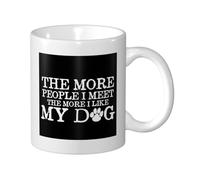 Taza De Café Cuanto Más Gente Conozco, Más Amo A Mi Perro Diseño Taza Te Vintage Mug Para Recuerdos Decorar Familiare