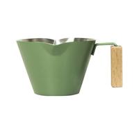 Taza De Café De Acero Inoxidable - Mug Para Latte De 100ml Con Doble Pico Y Escala De Medición,Taza De Leche Con Asa,Para La Elaboración De Café, Leche, Chocolate Caliente, Bebidas Caseras, Latte Y