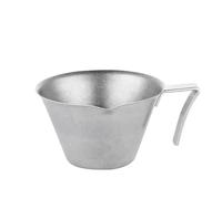 Taza de café de acero inoxidable, taza de extracción de Espresso con boquilla guía, práctica taza de onzas, accesorios de cocina y cafetería, 3 uds.(Grey-100ml)