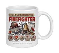 Taza de café de bombero, taza de café de cerámica, gran regalo para bomberos, papá, marido, abuelo, papá