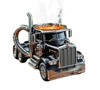 Taza de café de camión semi hecha a mano, taza de café creativa en forma de semirremolque, tazas de café en forma de camión, taza de café creativa para camioneros y amantes de los camiones