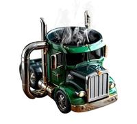 Taza de café de camión semi hecha a mano, taza de café creativa en forma de semirremolque, tazas de café en forma de camión, taza de café creativa para camioneros y amantes de los camiones