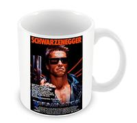 Taza de café de cerámica 325 ml Vintage Terminator Película Póster Antiguo Cine Retro