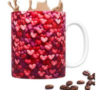Taza de café de cerámica, 350 ml, taza de San Valentín, taza de corazón, taza de cerámica, taza de café, decoración de escritorio, taza de café, decoración de San Valentín, día de San Valentín