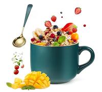 Taza de Café de Cerámica, 650 ml Taza Desayuno, Grande Mug Con Cuchara, Taza Clásica de la Moda para Oficina y Hogar